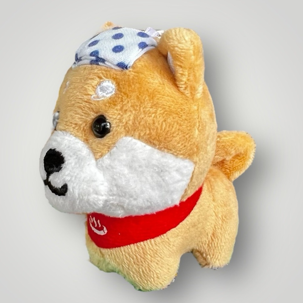 Mameshiba Kawaii Mascot Plush Ball Chain Shiba Inu Mameshiba Onsen Limited Ver. - Picture 3 of 16